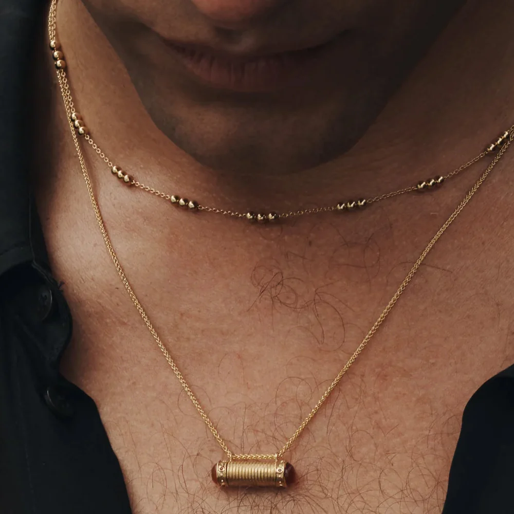 Alba Station Chain Necklace Gold - Image 3