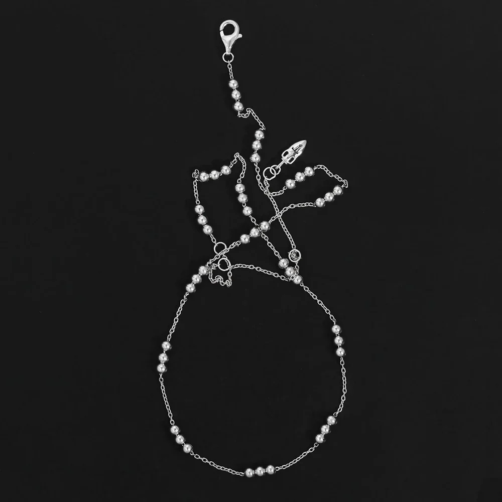 Alba Station Chain Necklace Silver - Image 4