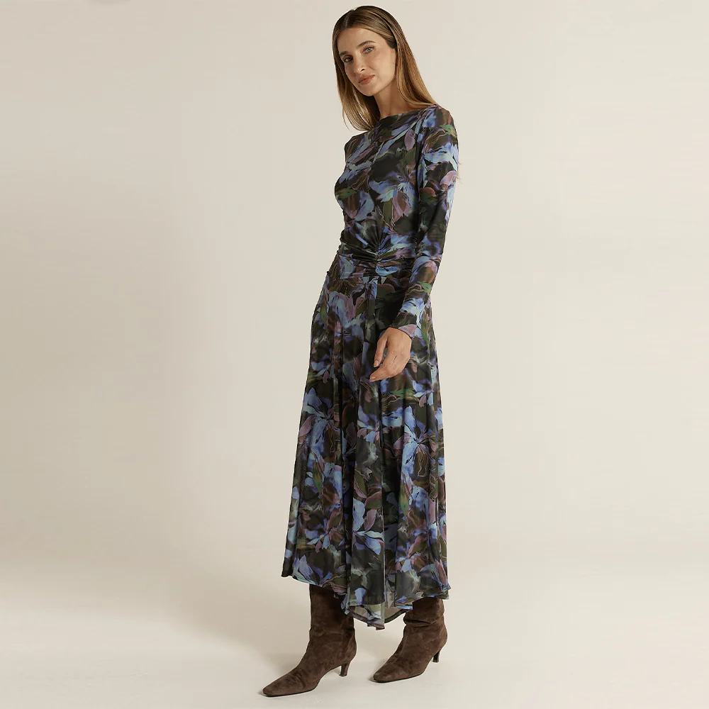 Alix Mesh Dress - Blurred Floral - Image 2