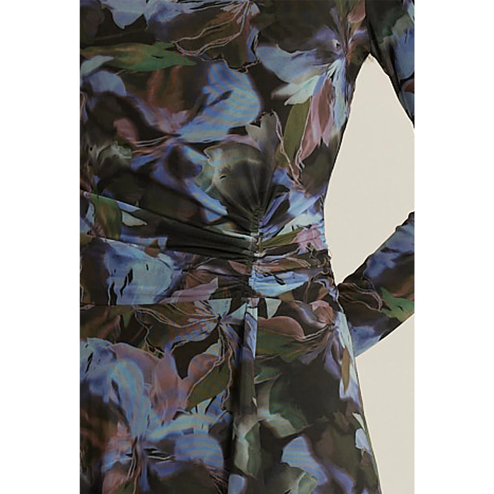 Alix Mesh Dress - Blurred Floral - Image 5