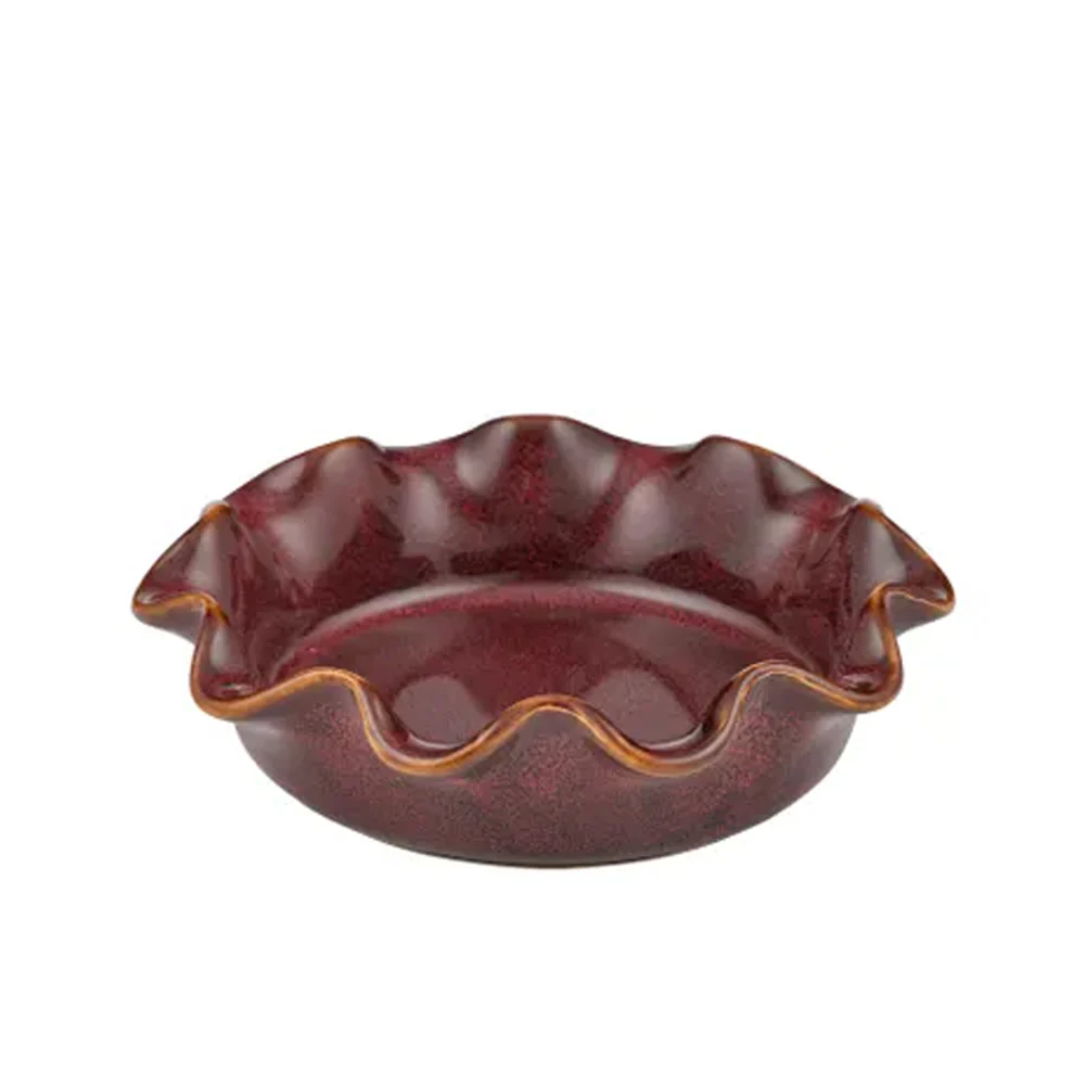 Amore Ceramic Dish - Burgundy