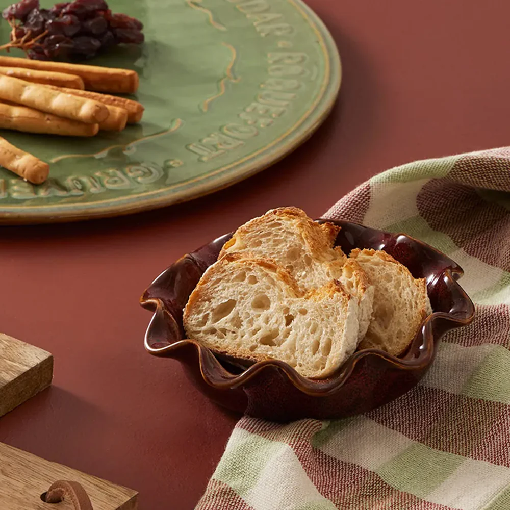 Amore Ceramic Dish - Burgundy - Image 2