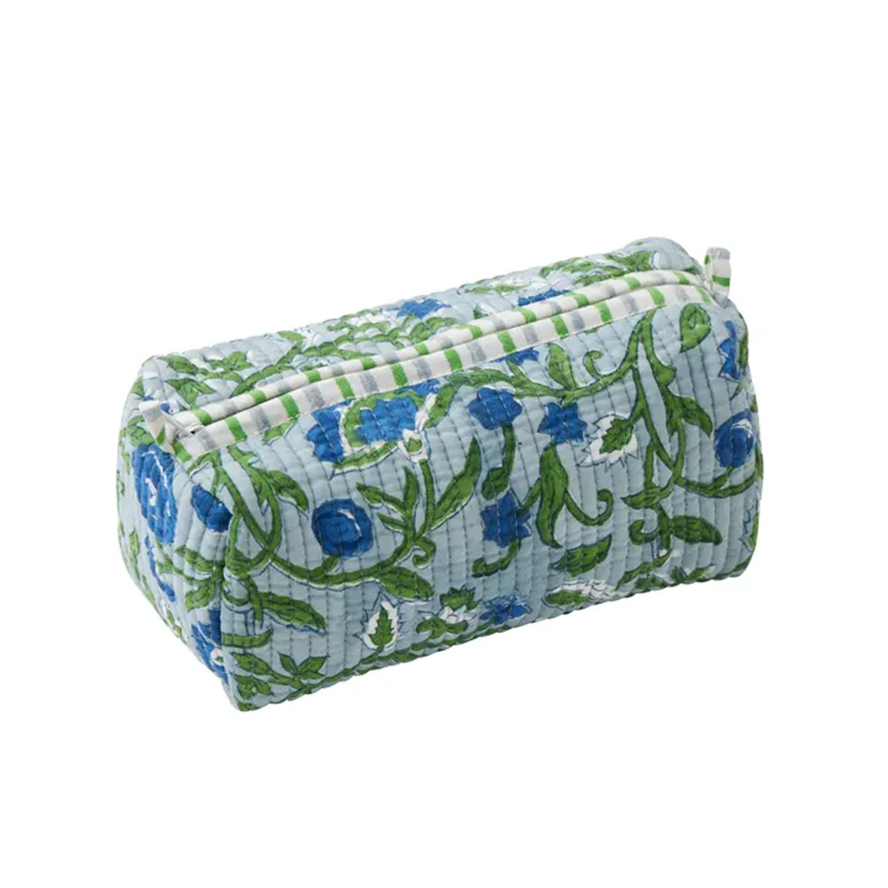 Anika Cosmetic Bag Blue - Small