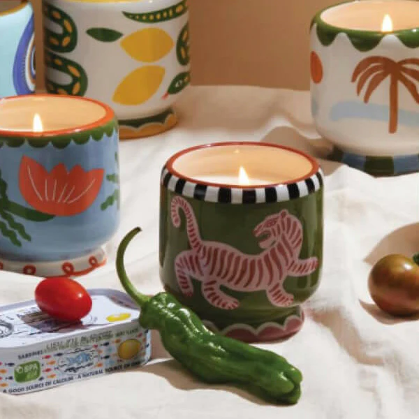 Adopo Tiger Ceramic Candle - Black Cedar + Fig - Image 3