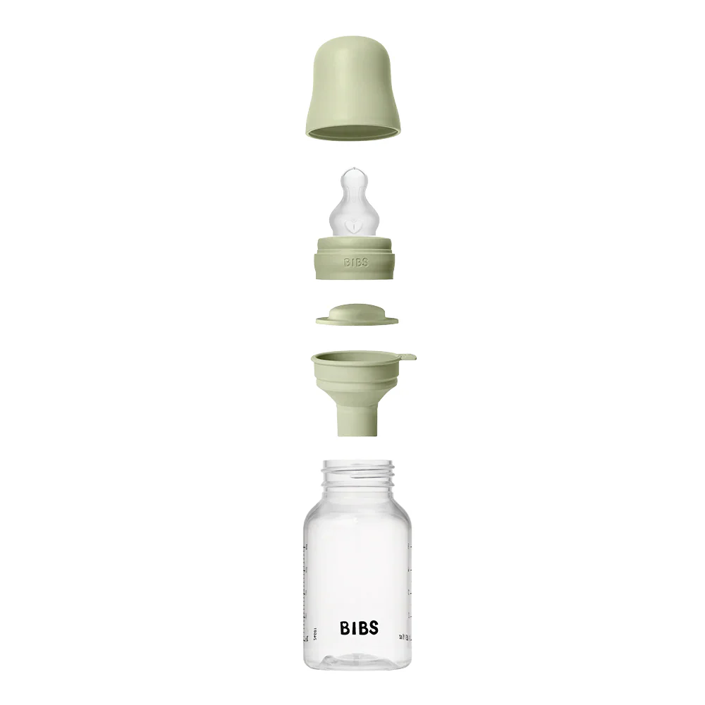 Baby Bottle Set 150ml Latex - Sage - Image 2