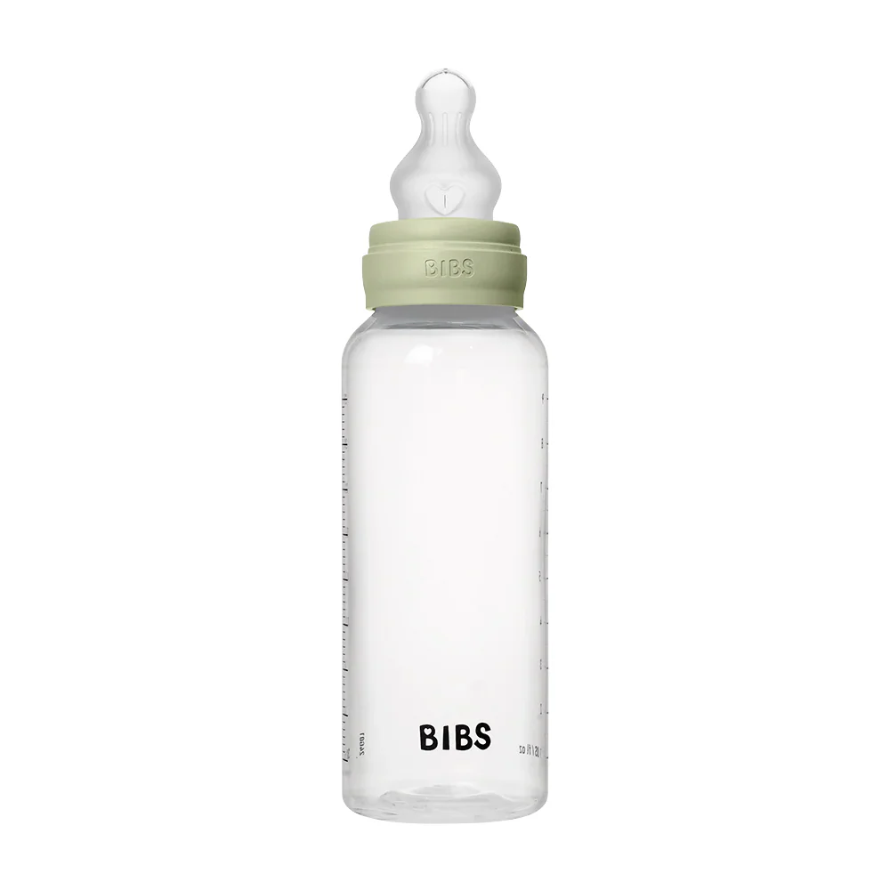 Baby Bottle Set 270ml Silicone - Sage - Image 3