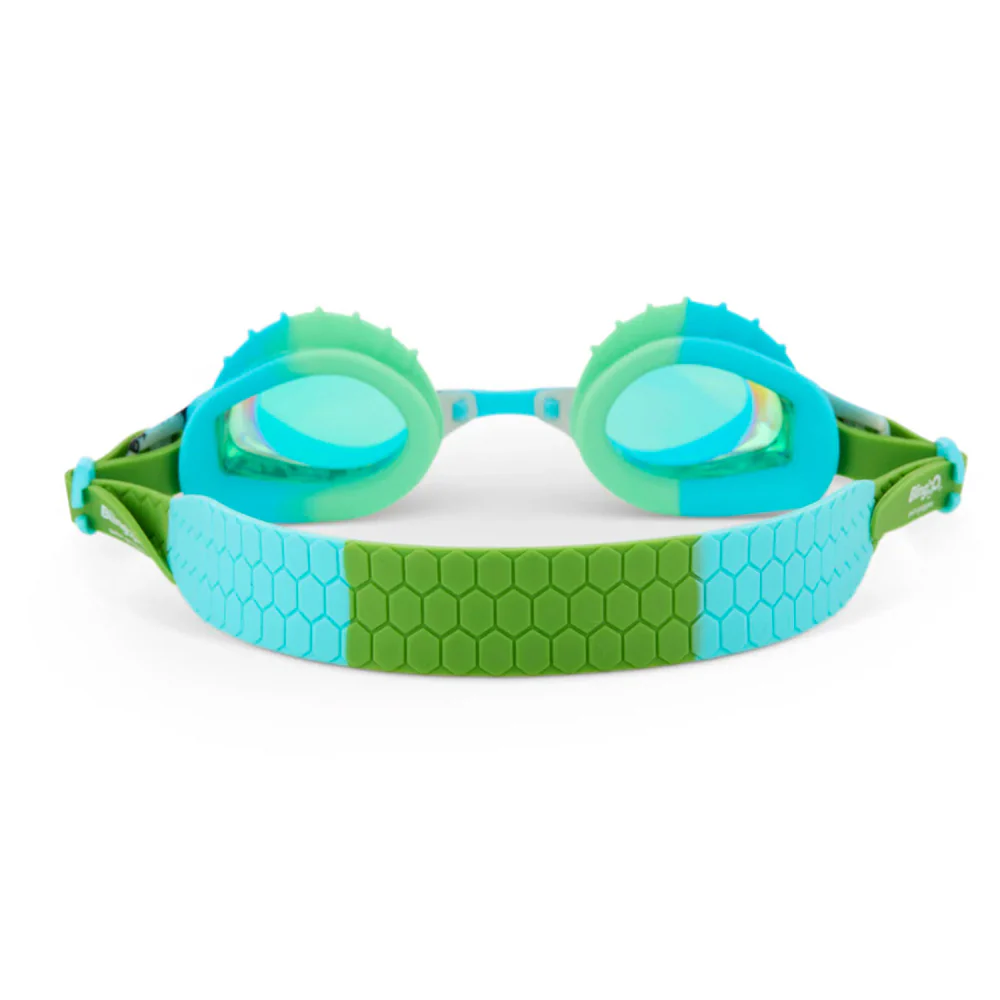 Bass Fish Blue Green Swim Goggles - Image 3