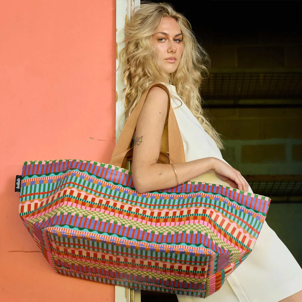 Beach Bag - Blocks + Stripe - Image 3