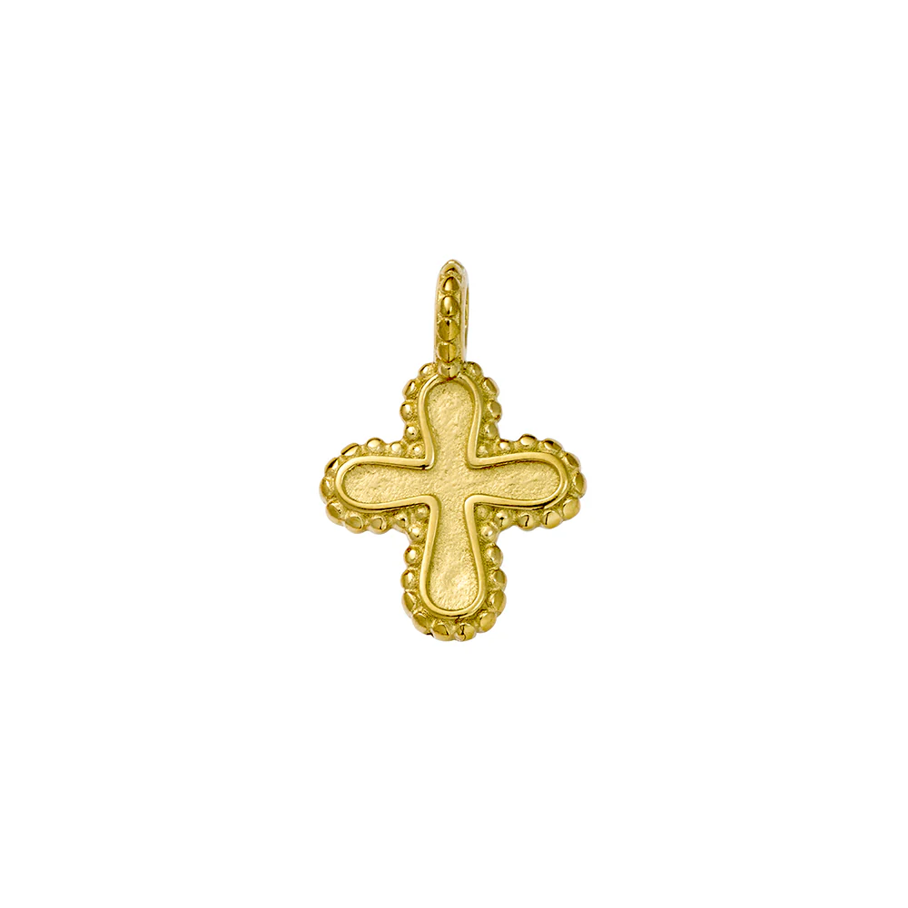 Beaded Cross Charm