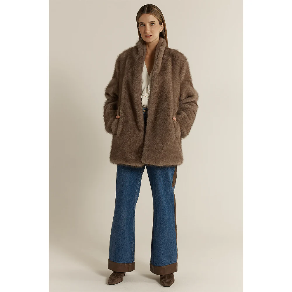 Beau Fur Coat - Mink - Image 5