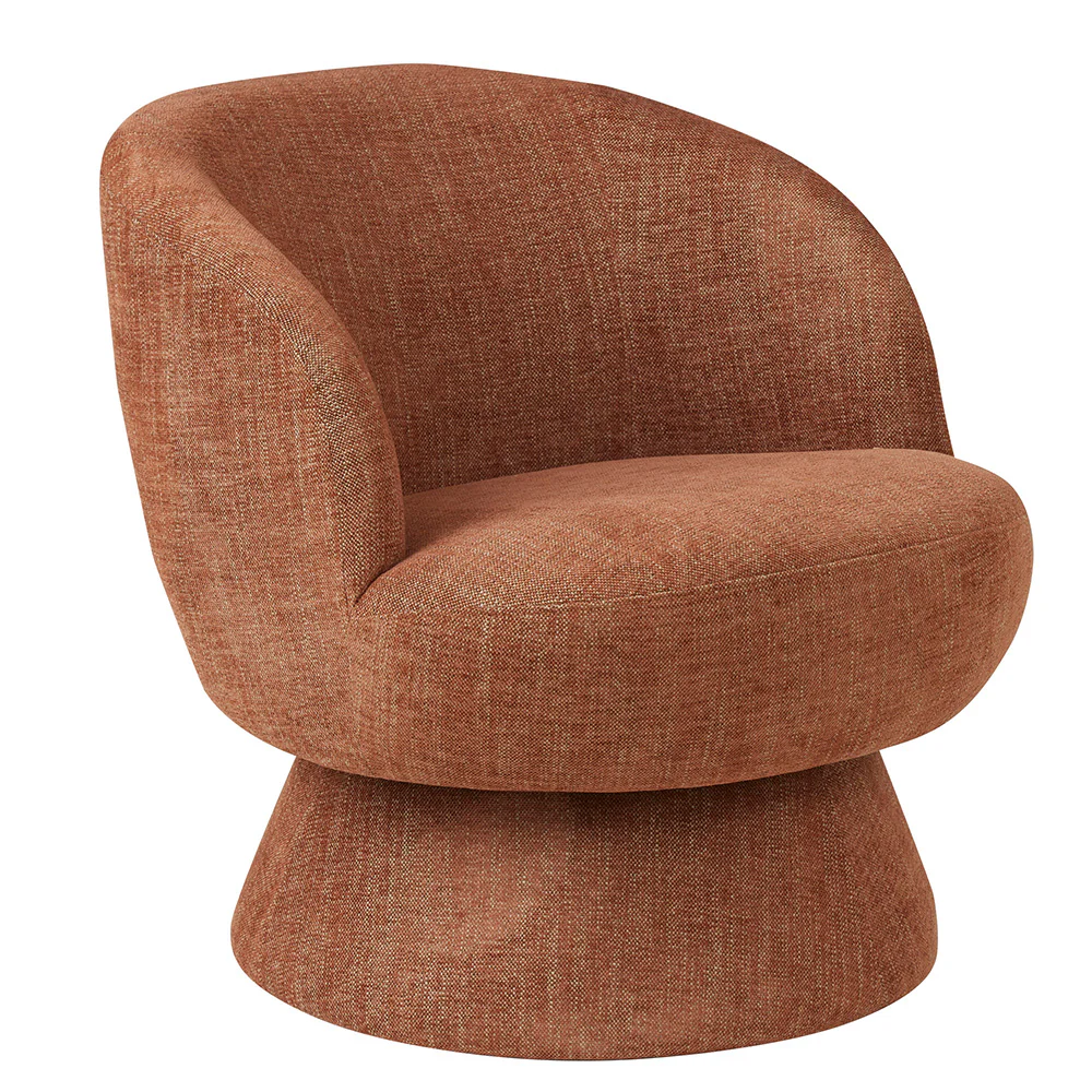 Benson Swivel Armchair - Russet