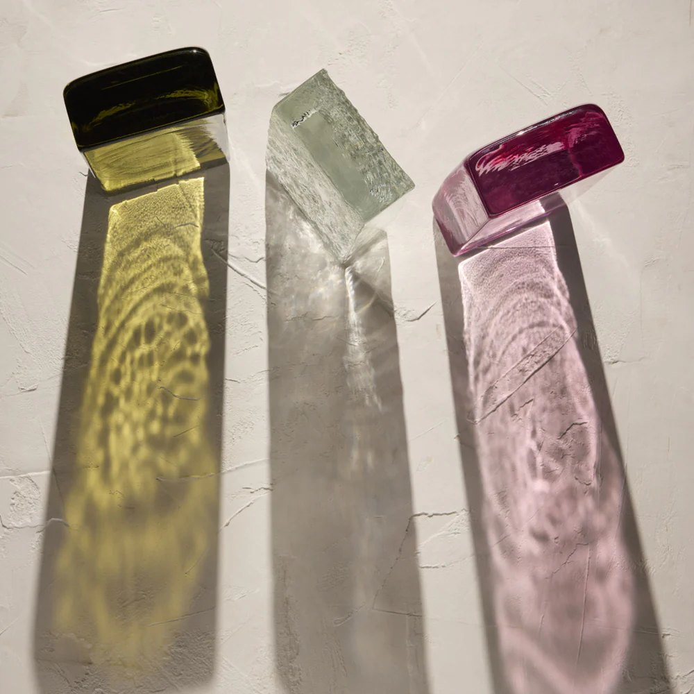 Bernard Glass Brick Sculpture - Green - Image 4