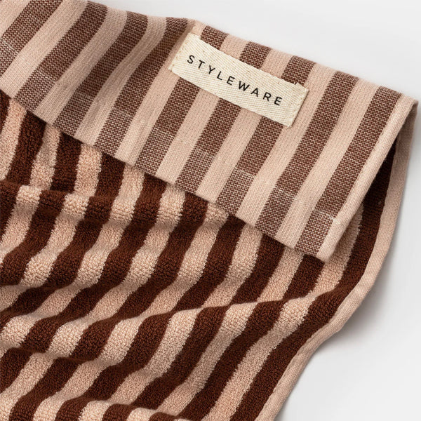 Between the Lines Tea Towel - Choc Malt - Image 2