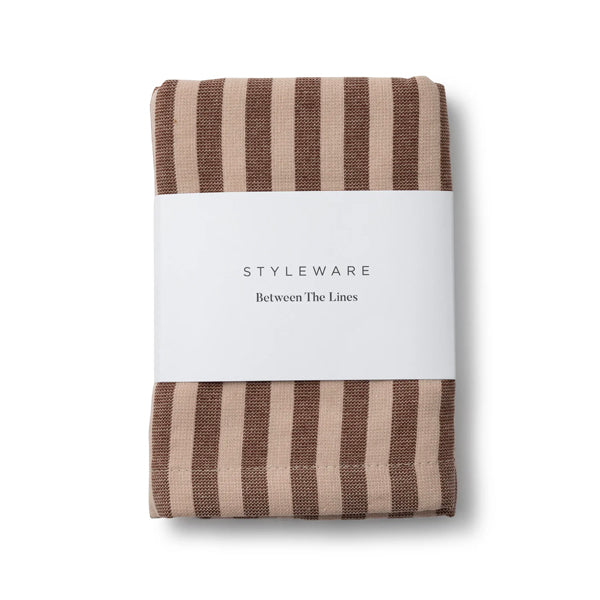Between the Lines Tea Towel - Choc Malt - Image 5