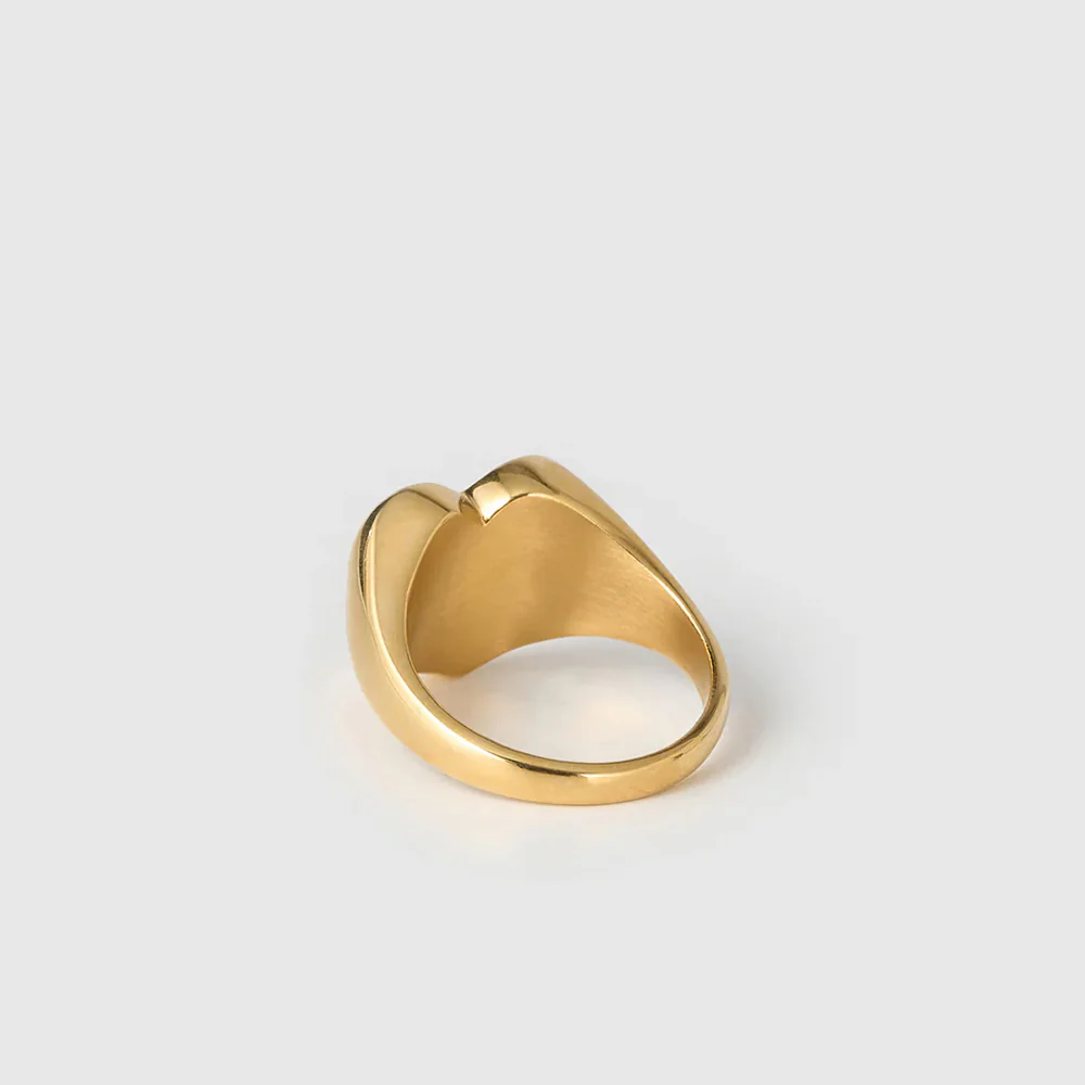 Bisou Gold Heart Ring - Image 3