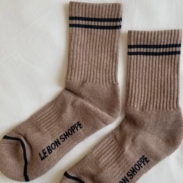 Boyfriend Socks - Cocoa
