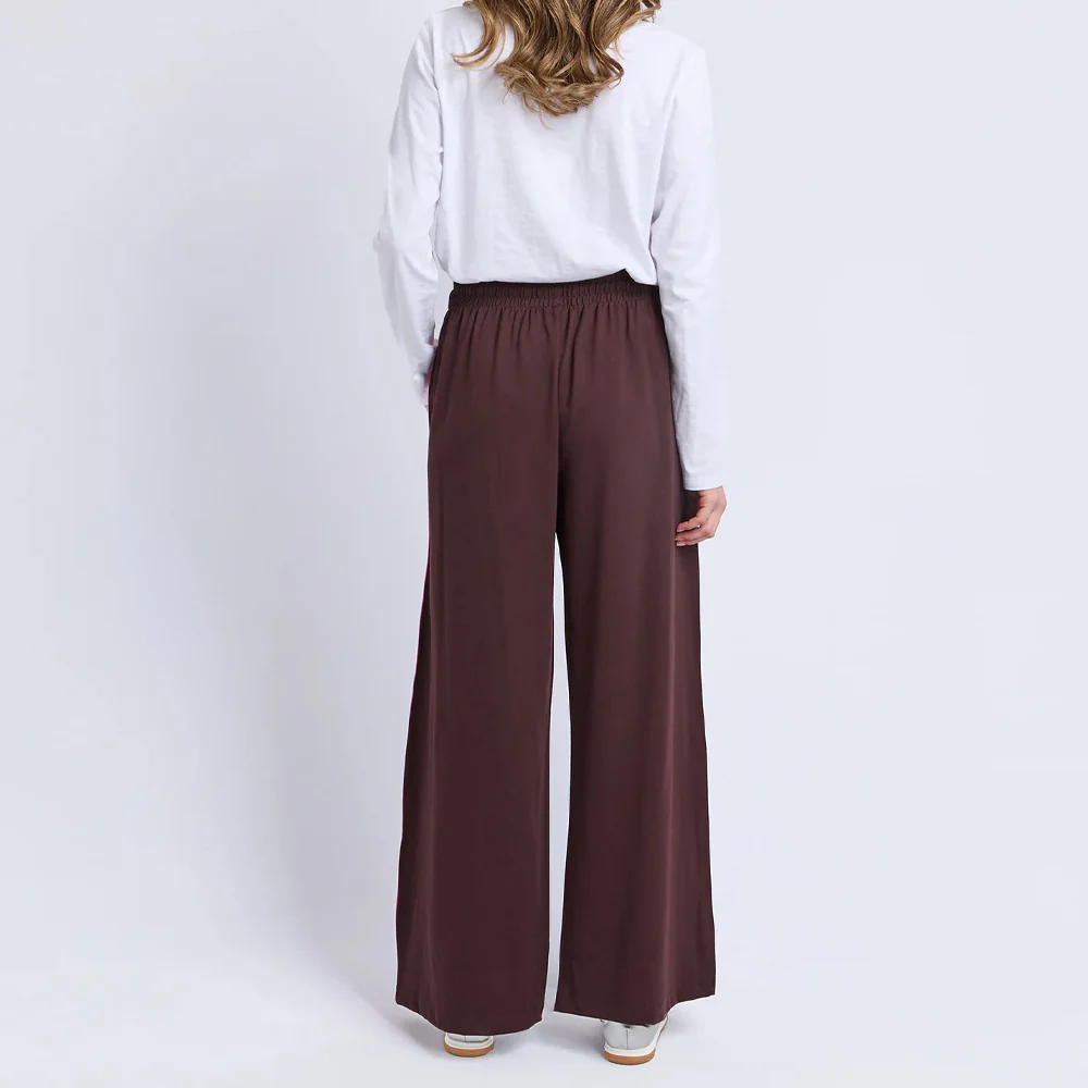 Carmen Wide Leg Pant - Chocolate - Image 7