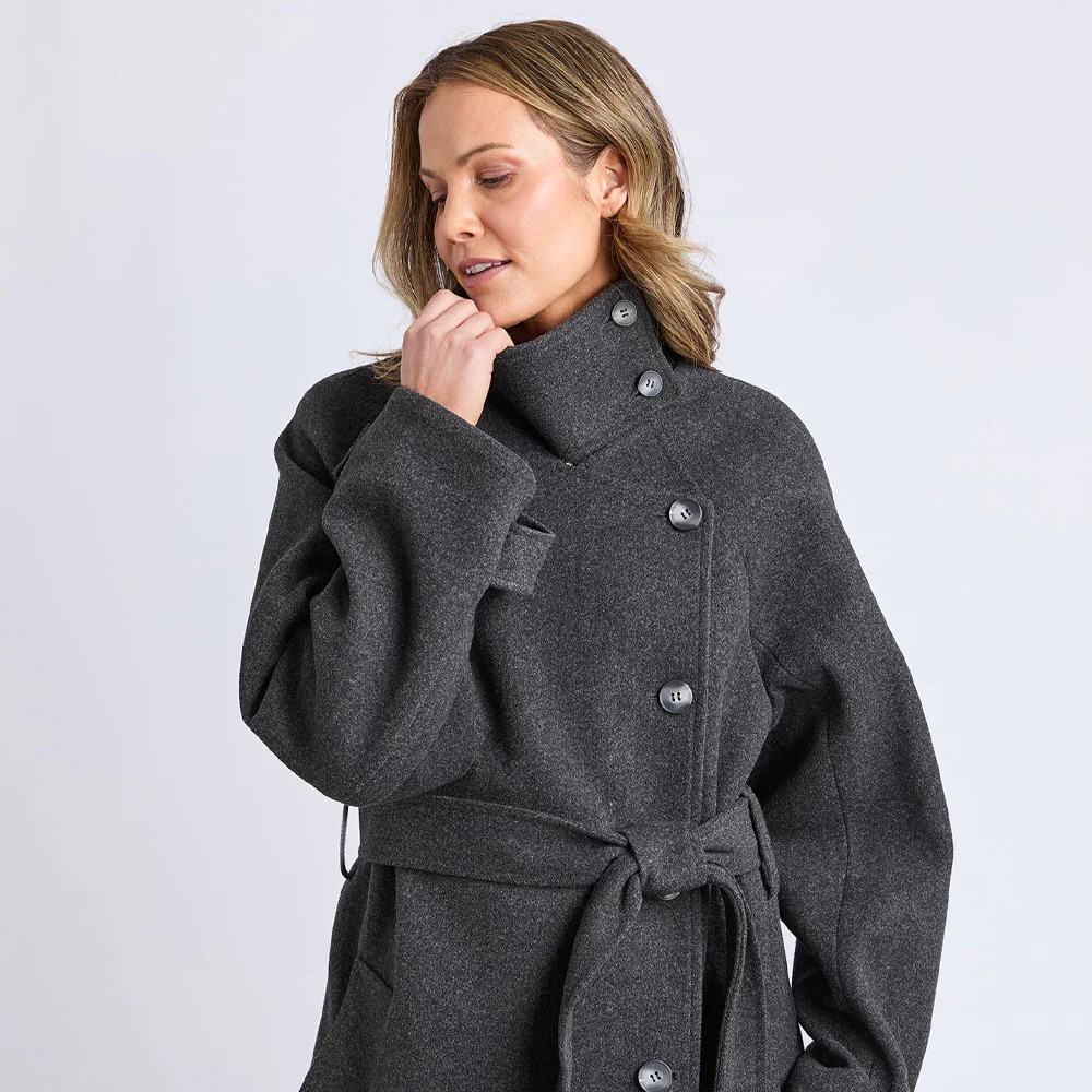 Caroline Coat - Grey Marle - Image 8