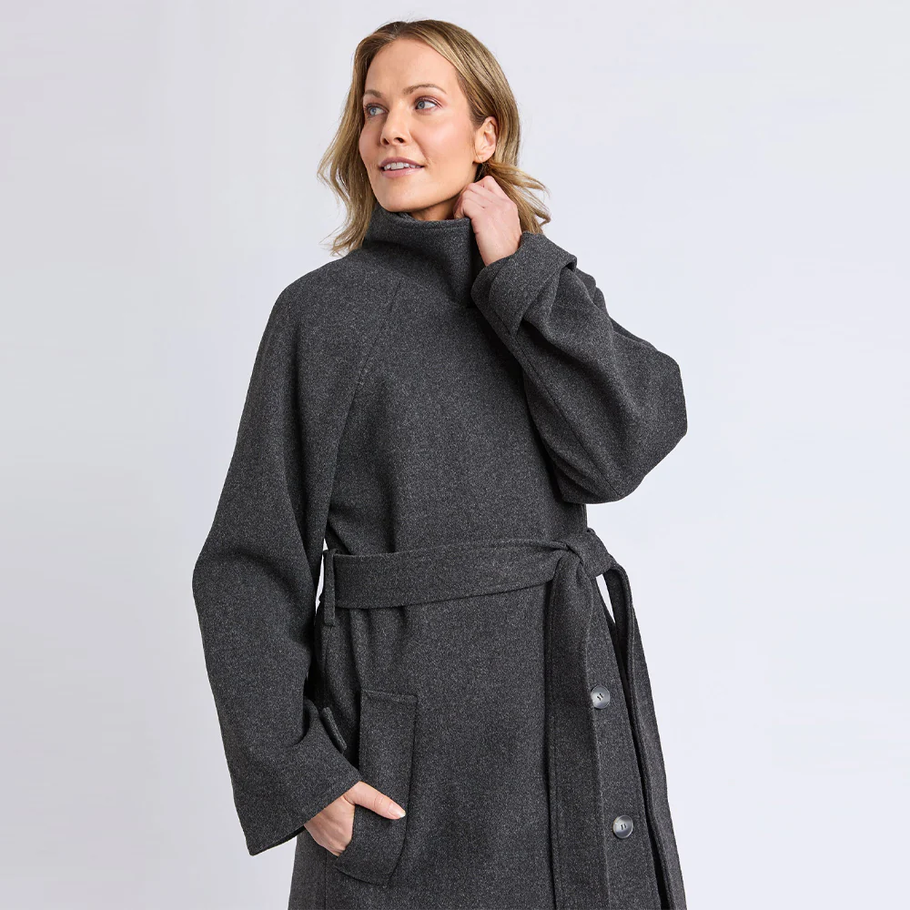 Caroline Coat - Grey Marle - Image 9