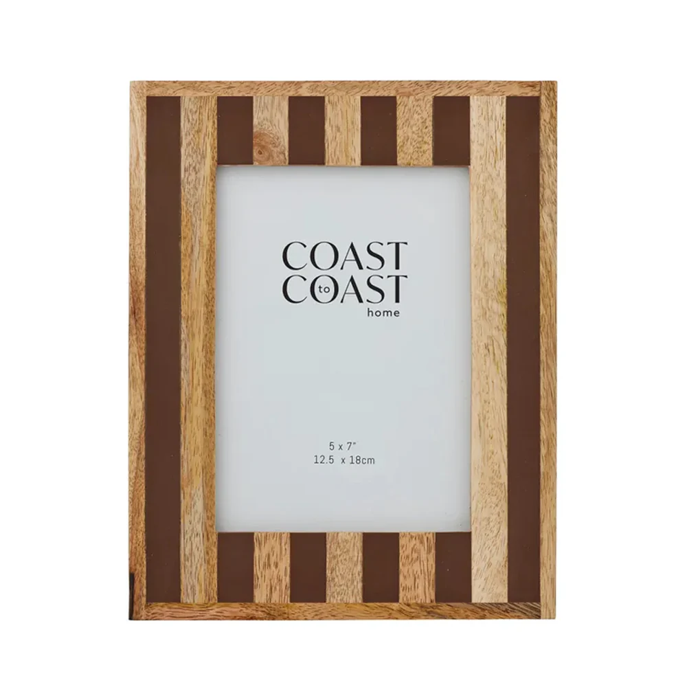 Ceres Wood Resin Frame 5x7" Cocoa