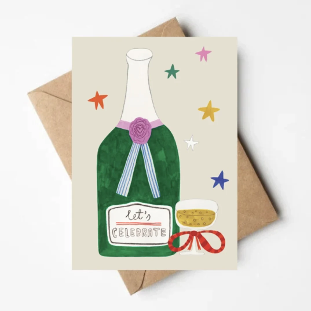 Champagne Celebrate Card
