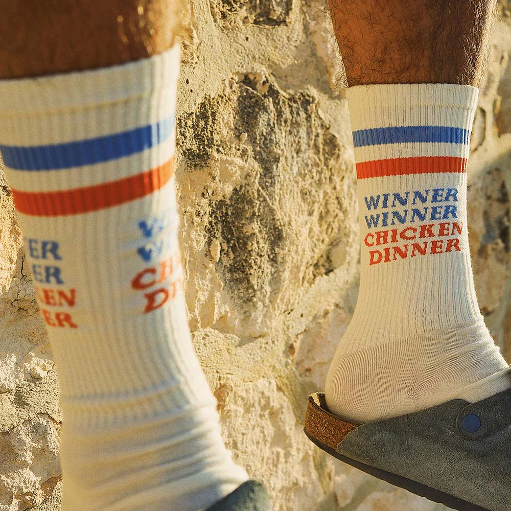 Chicken Dinner Socks - Multi Stripe