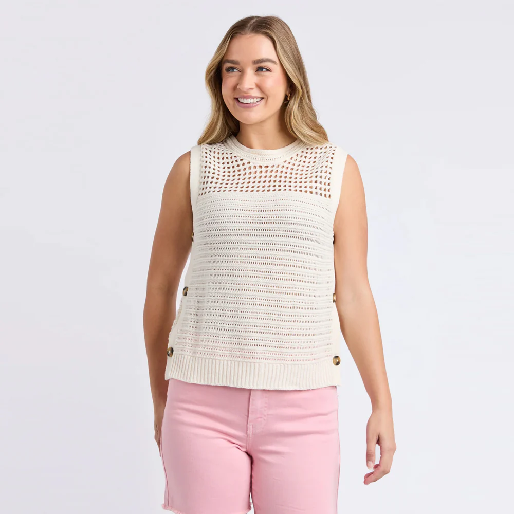 Chilli Knit Top - Vintage White - Image 3
