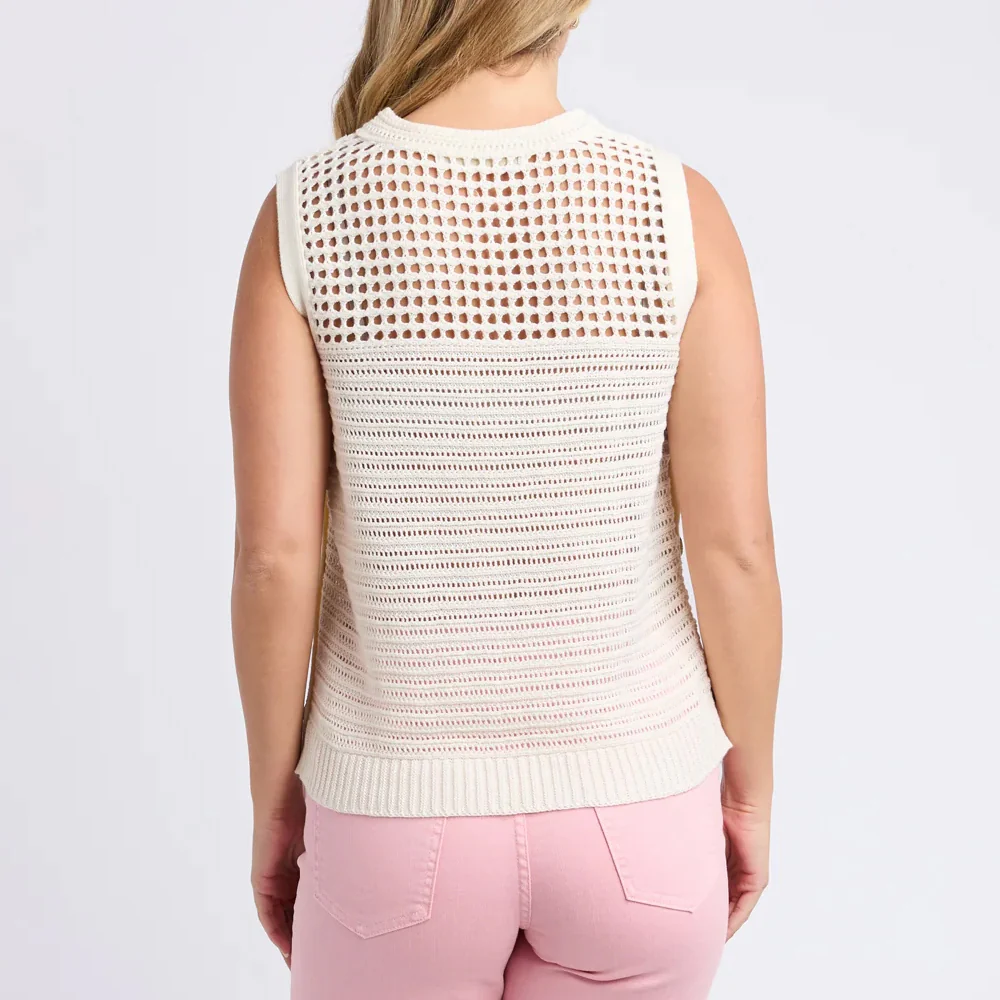 Chilli Knit Top - Vintage White - Image 5