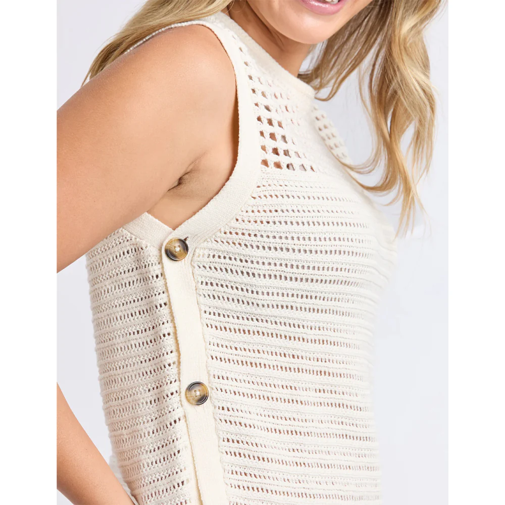 Chilli Knit Top - Vintage White - Image 6