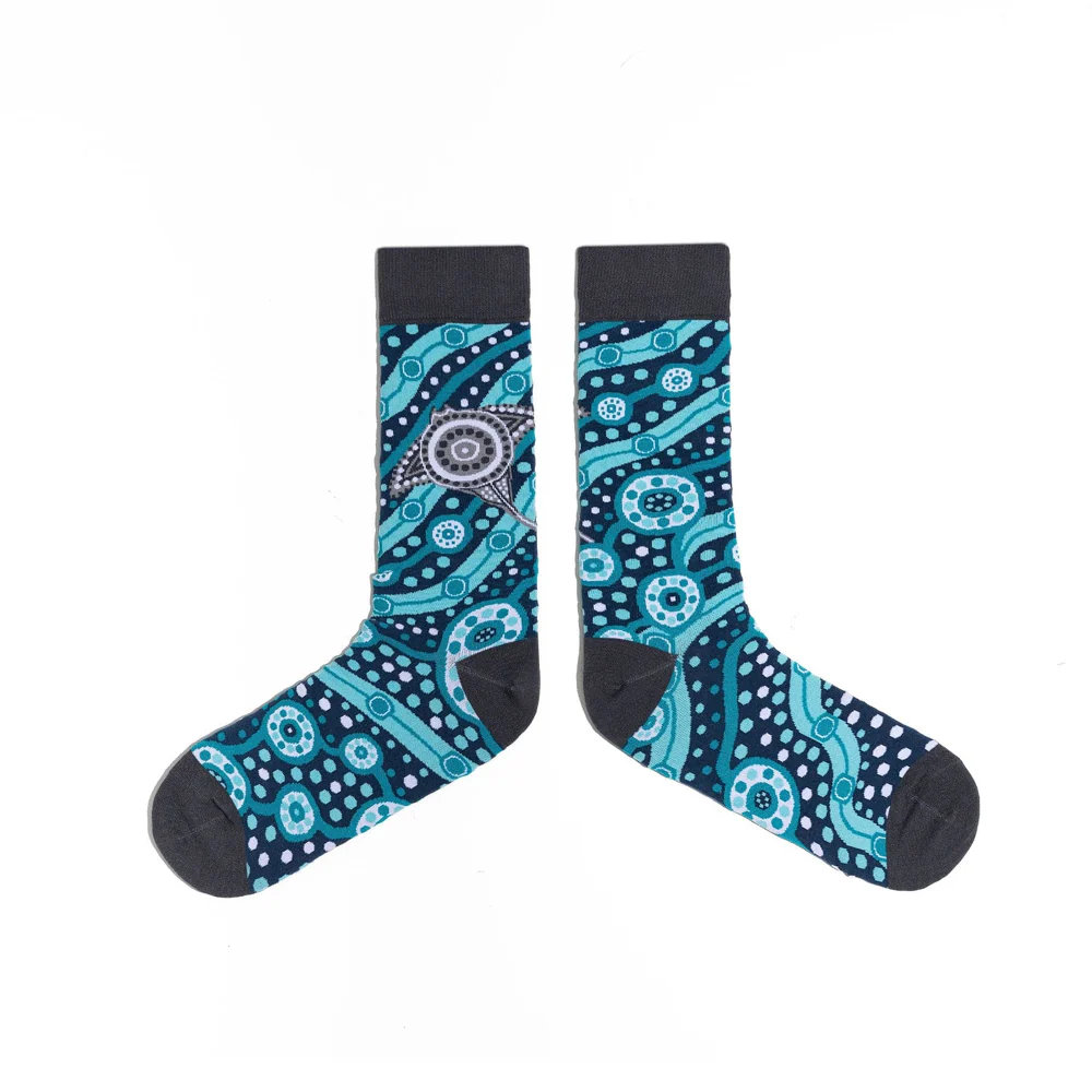 Coastal Currents - Men's Socks - Image 2