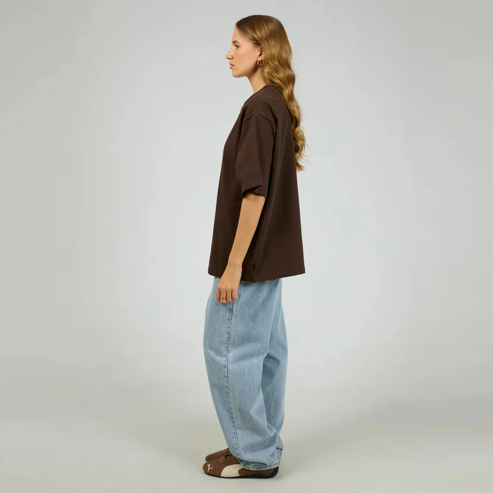 Core Oversized Tee - Chocolate - Image 5