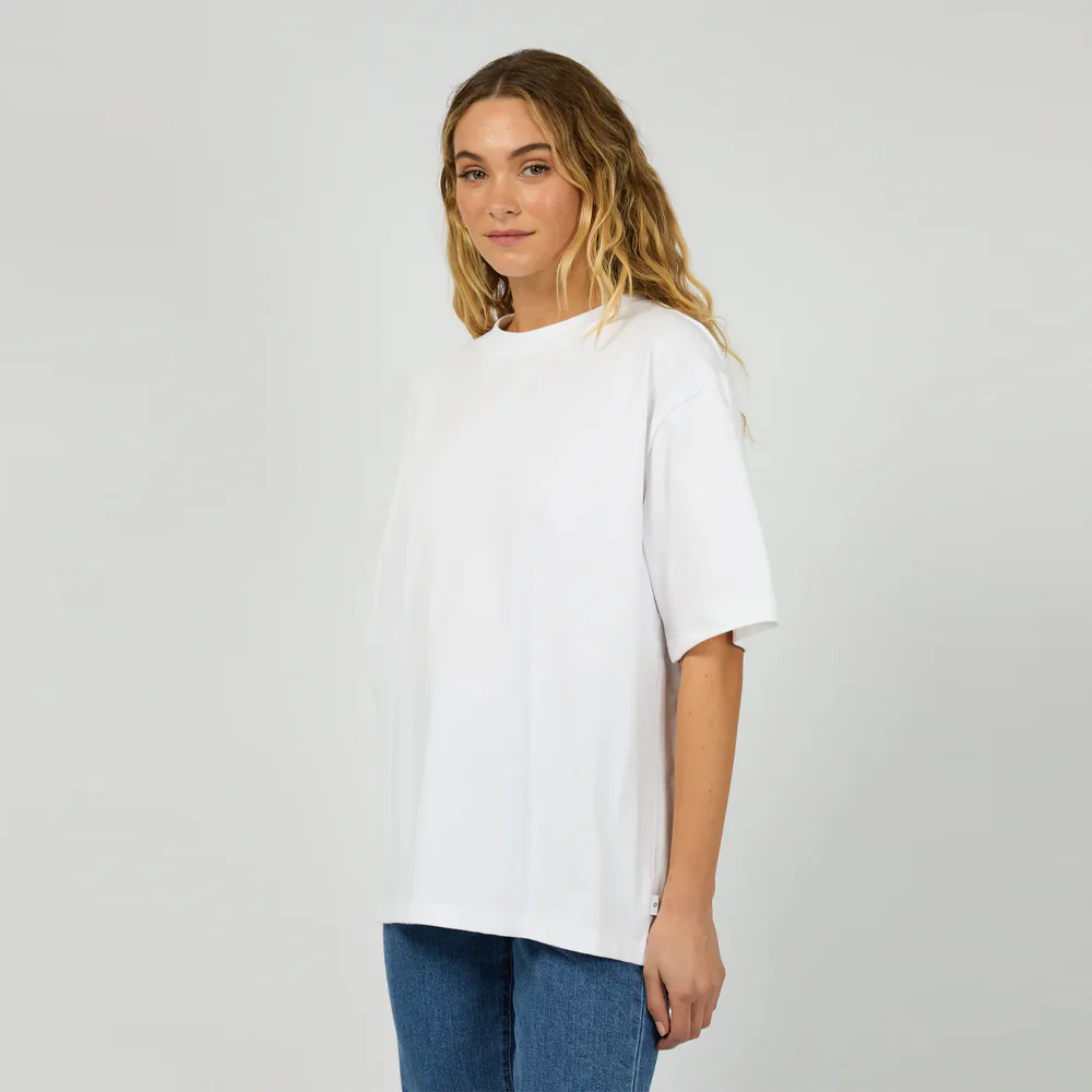 Core Oversized Tee - White - Image 3