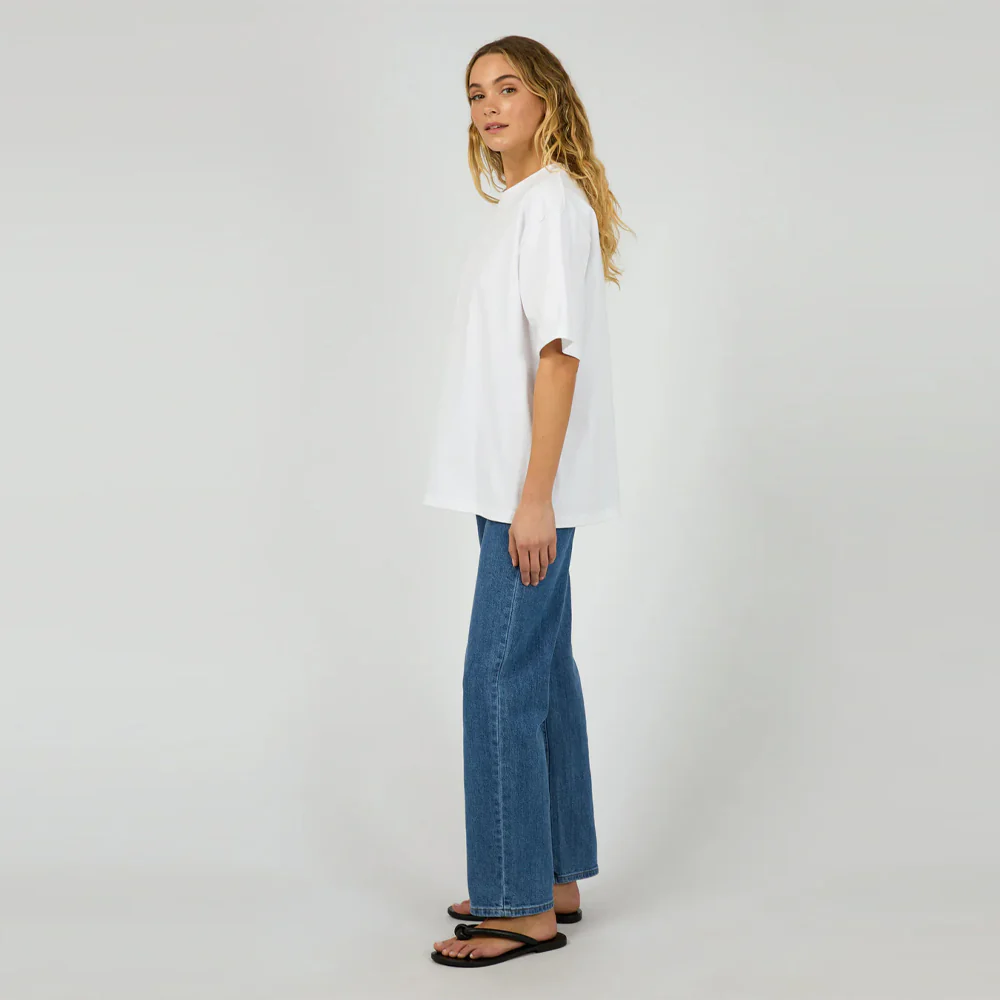 Core Oversized Tee - White - Image 4
