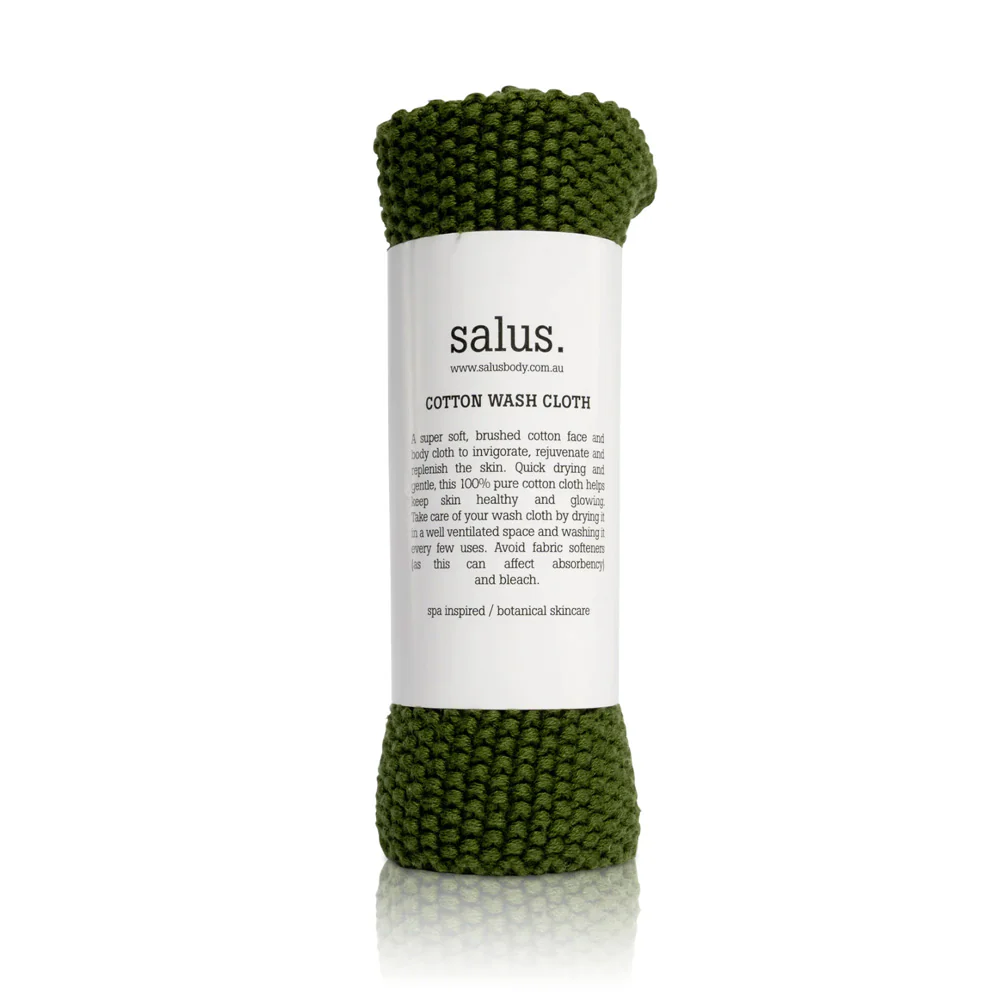 Cotton Wash Cloth - Green