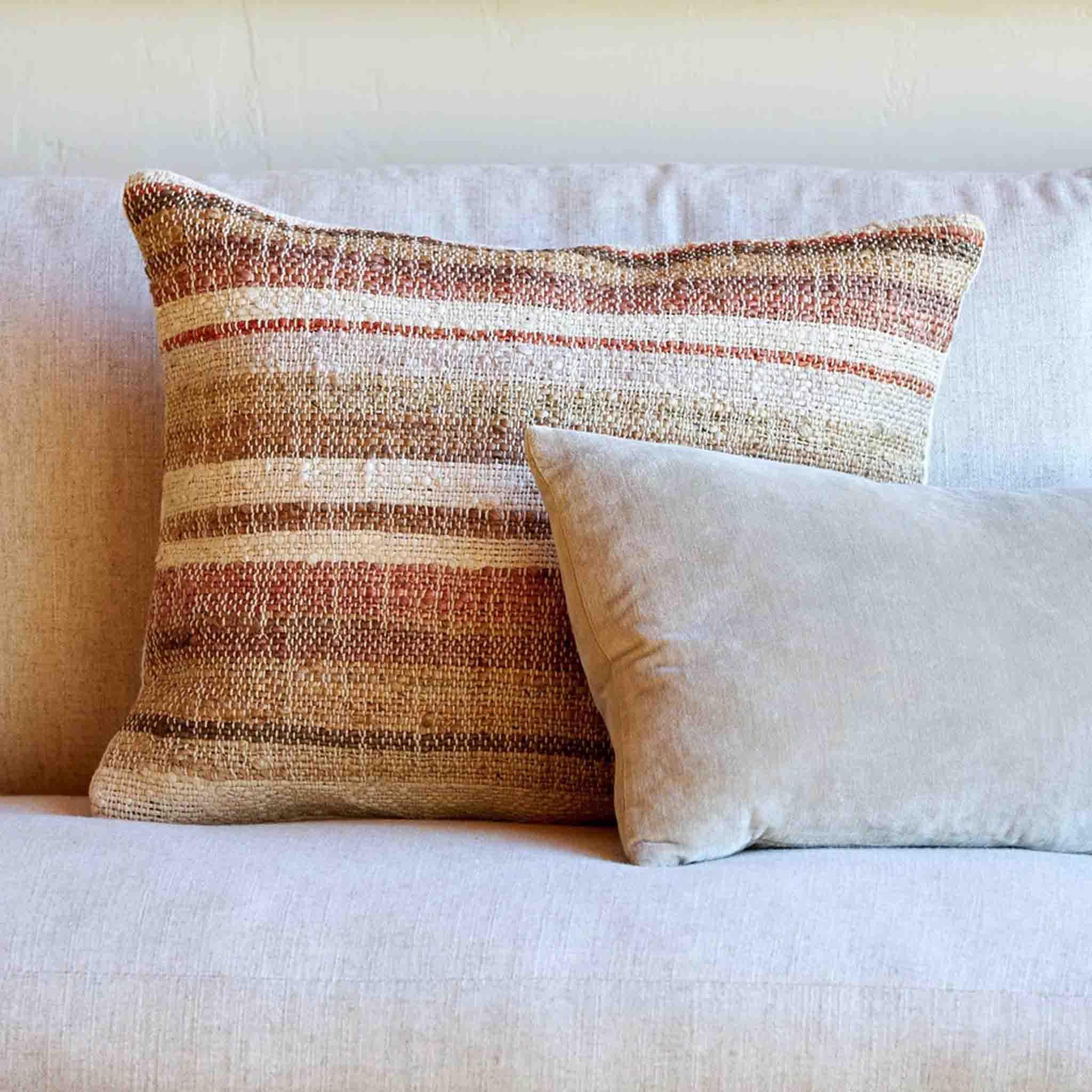 Cotton Velvet Cushion (Artichoke) - 50 x 30cm - Image 3