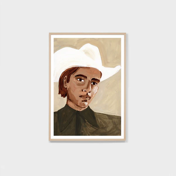 Cowboy Portrait Green 1