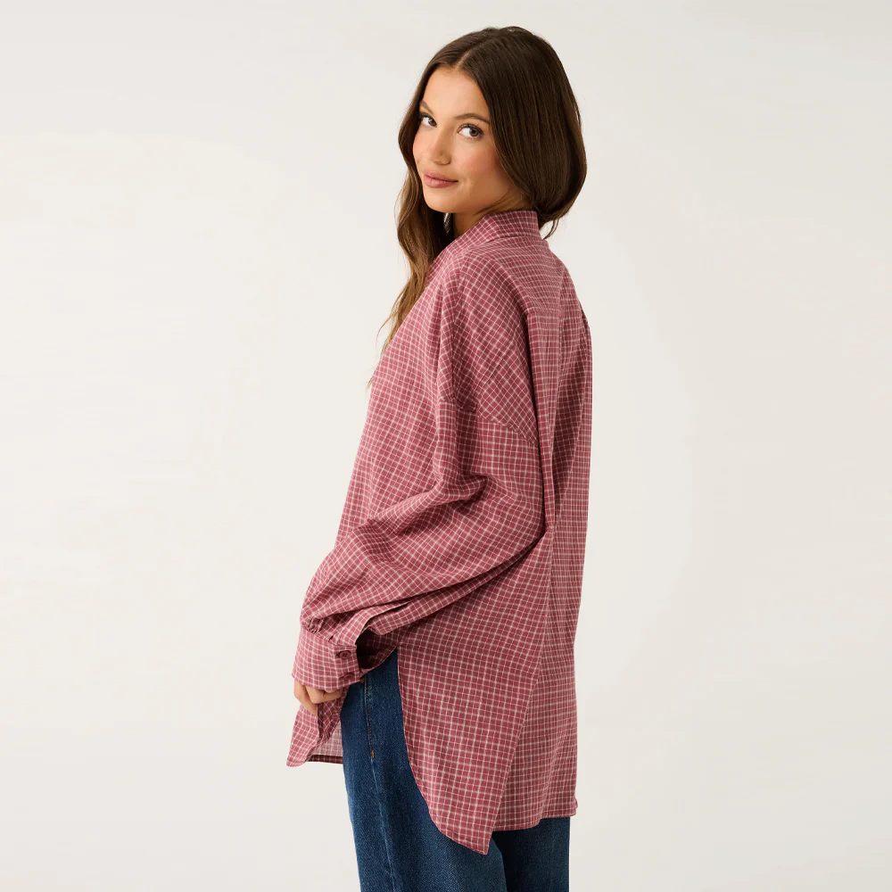 Darby Shirt - Mulberry - Image 3