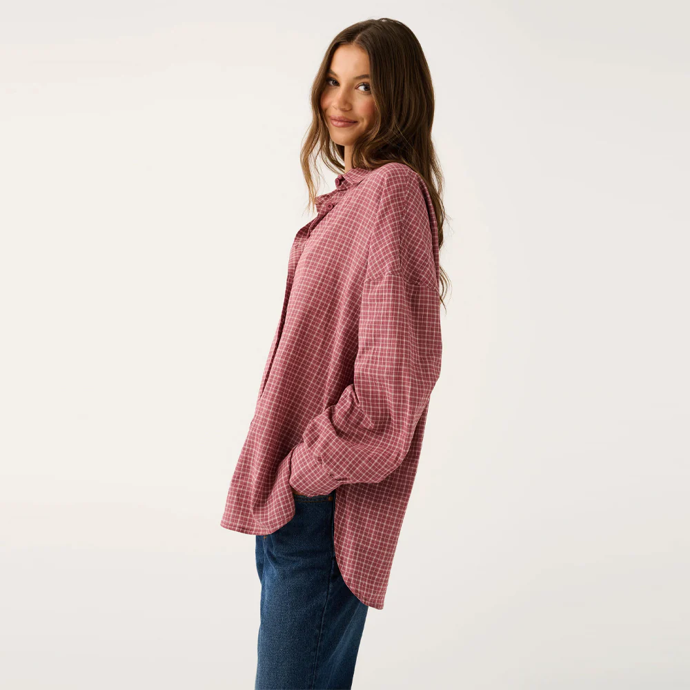 Darby Shirt - Mulberry - Image 5