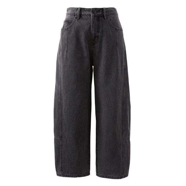Demi Barrel Jean - Faded Black - Image 8