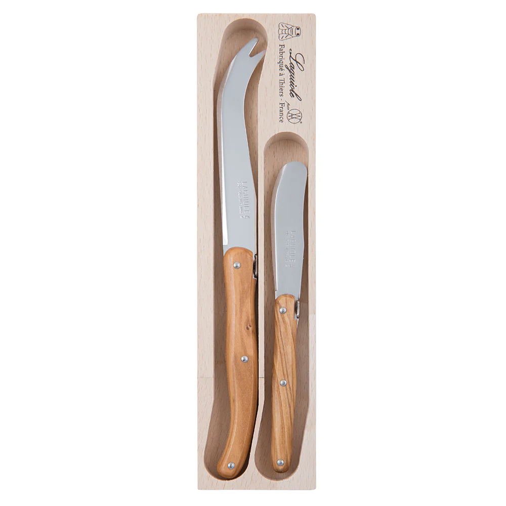 Debutant Cheese Knife Set 2PC - Wood
