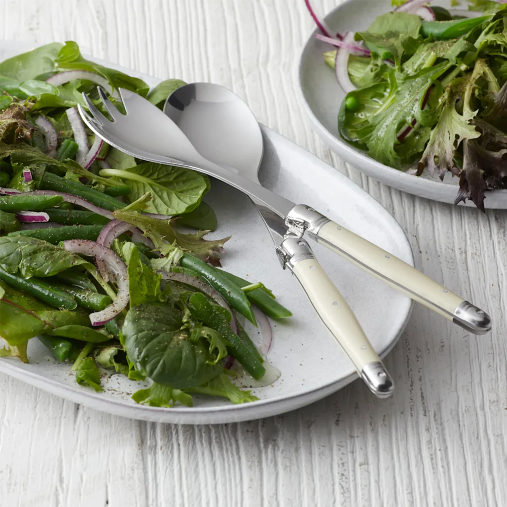 Debutant Salad Servers Set 2PC - Ivory - Image 2