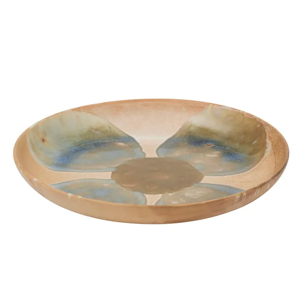 Delilah Ceramic Platter 35cm Blue/Olive