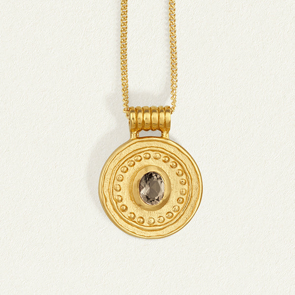 Denarii Coin Necklace - Gold