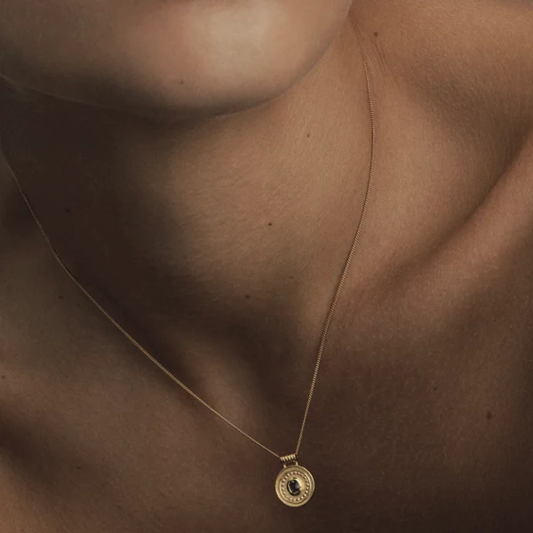 Denarii Coin Necklace - Gold - Image 4