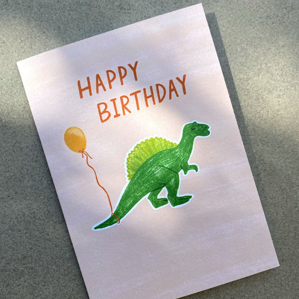 Dinosaur Happy Birthday Card - Image 2