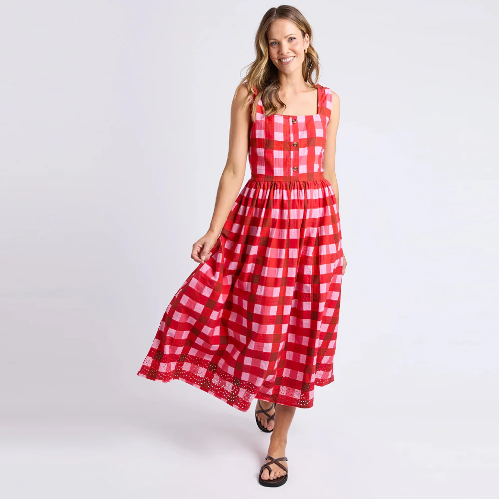 Edin Dress - Poppy Check - Image 4