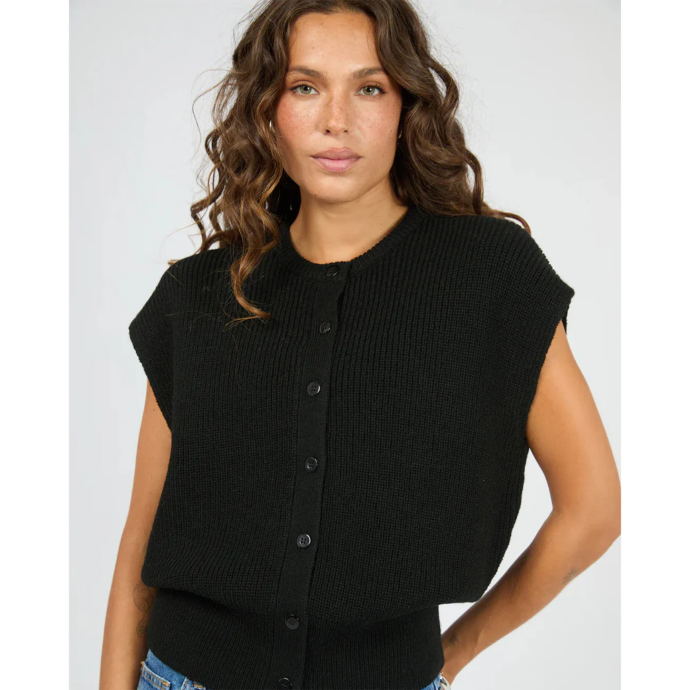 Elara Vest Top - Black - Image 6