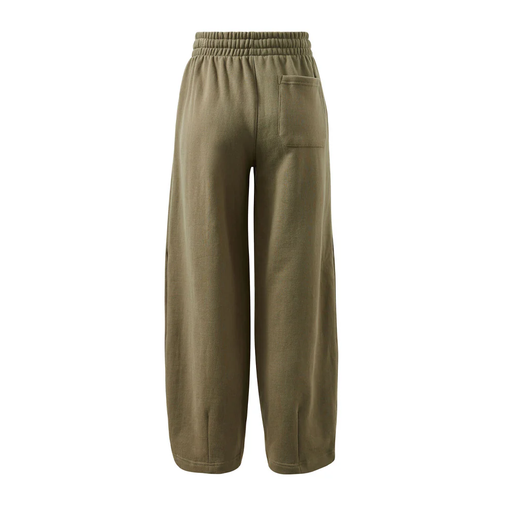 Elise Barrel Trackpant - Washed Olive - Image 6