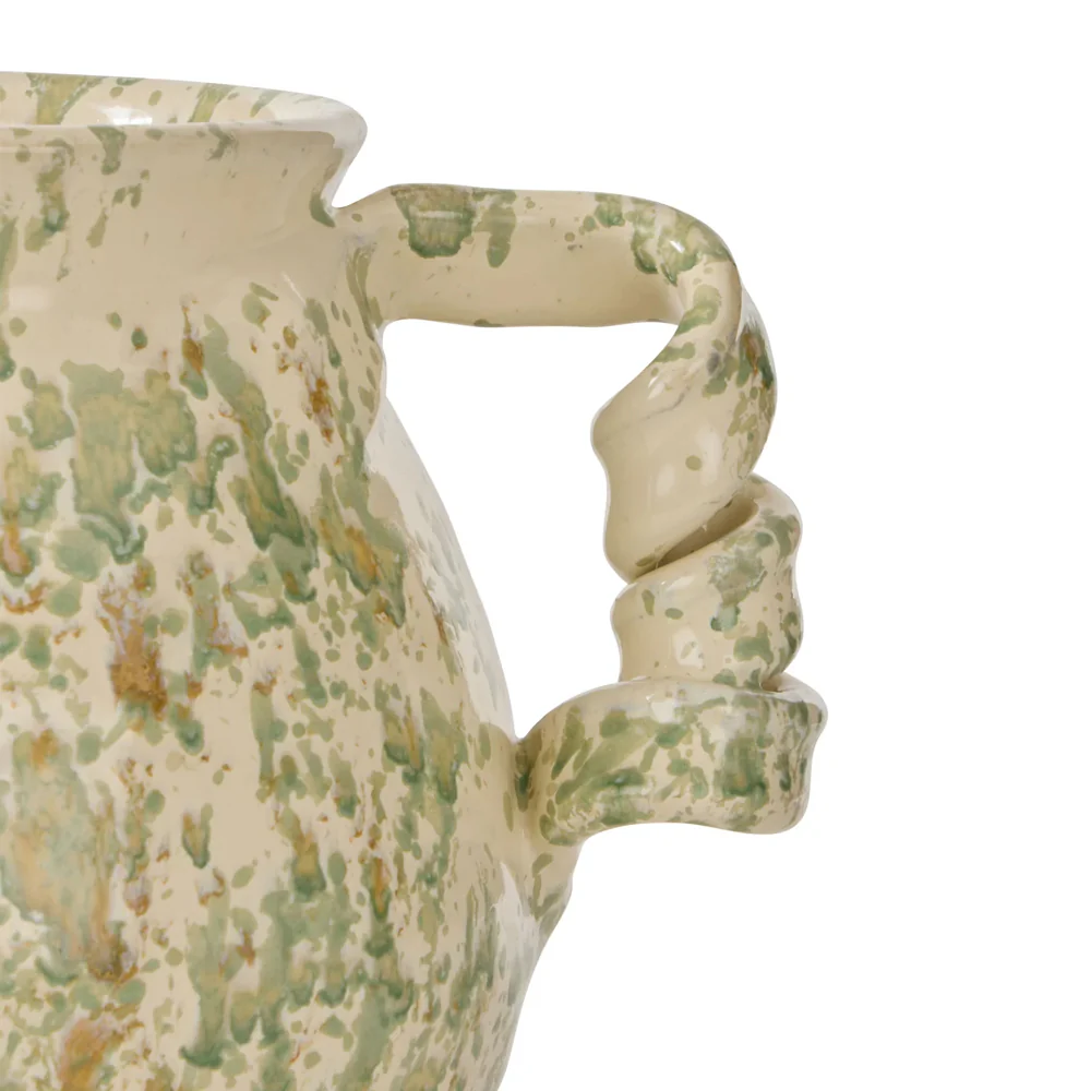 Ellio Vase - Reactive Green/Cream - Image 2