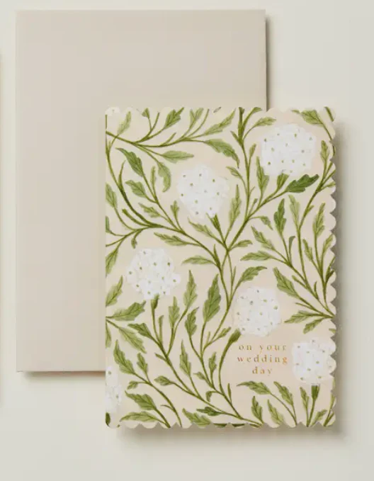 Flora Wedding Day Card